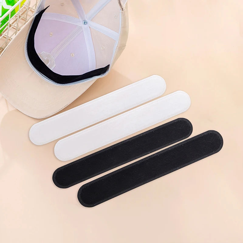 10 Pcs/bag White Sweat Hat Pads Anti Perspiration Disposable Deodorants Stickers Neck Liner Pads