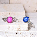 K049R China Jewelry Wholesale Supplier Statement Handmade Jewellery Cats Eye Gem S925 Sterling Silver Women Rings