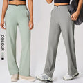 SHINBENE 31" Quick Dry Lightweight Polyester Workout Jogger Pants High Waist Straight Cut Leisure Joggers with Pocket