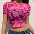2026 Summer Tee Crop Top Good Quality Fashion Young Ladies Women Tight Fit T Shirt Clothing Casual