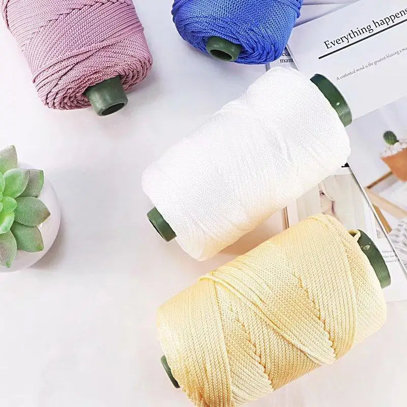 Ice Polypropylene Thread DIY Hook Wrapped Summer Hat Braided Cord