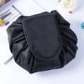 OEM Drawstring Makeup Bag Custom Waterproof Lazy Drawstring Makeup Bag Round Foldable Makeup Bag