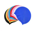 High Quality Customized Color Logo Waterproof Silicone Printed Swim Caps with Ear Protection High Elasticity Men's TT Sports