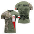 Fitspi Men's T-Shirt Summer Short Sleeve 3D Printed Poland Soldier Veteran Harajuku Loose Top T-Shirt Oversized Clothing 6XL