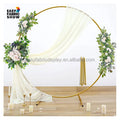 Hot Selling round Pillow Case Background Decoration for Weddings round Backdrop Stand Aluminum Wedding Arch Decor Frame