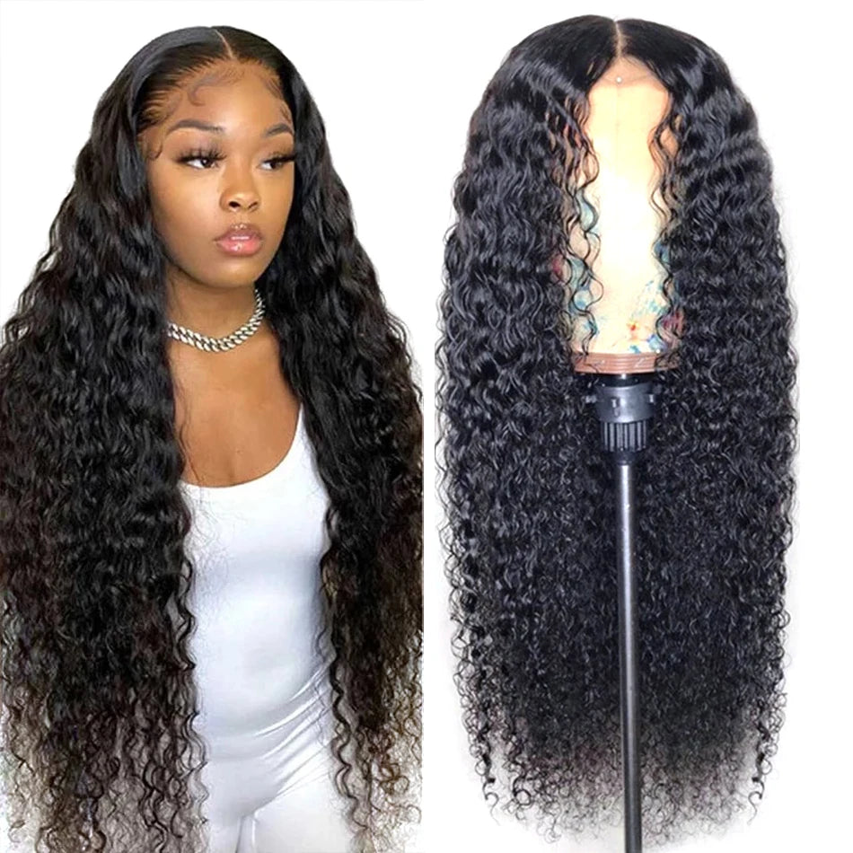 YesWigs Pre Plucked Natural Hairline Brazilian Remy Virgin Hair Water Wave Wig 13X4 Lace Frontal Human Hair Wig for Black Women