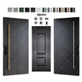 Foshan Yohome Custom Modern Front Main Stainless Steel Pivot Entry Doors Luxury Interior and Exterior Security Doors