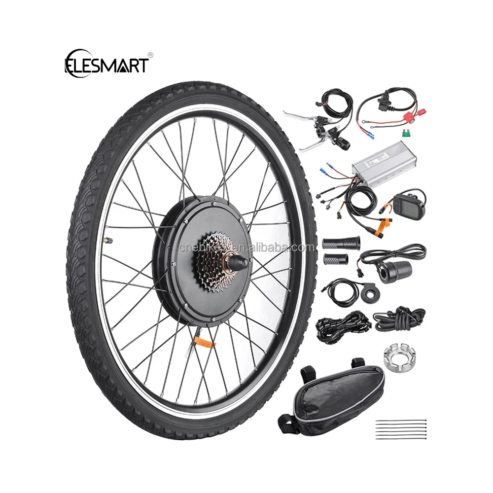 Manufacture 26"x1.75" 45km/h 1000w 48v LCD Display Electrical Bike Bicycle Ebike Conversion Kit Rear Wheel Motor