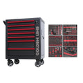 Lockable Seven-Drawer Red Steel Tool Cabinet 279pcs Tool Set for Garage Storage Auto Repair Customizable OEM/ OBM for Workshops