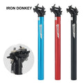 IRONDONKEY Adjustable Suspension Aluminum Alloy Bicycle Seat Post for 27.2mm/30.9mm/31.6mm 400mm Seat Tube-Durable Light Weight