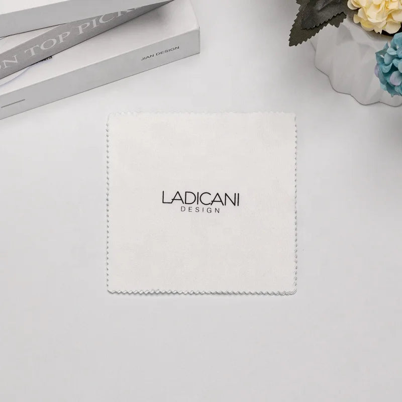 Luxury Microfiber Embossed Printed Wholesale Custom Logo Jewelry  Cloth With Logo