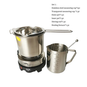 Handmade Christmas Candle Making Tools Water-Proof Stainless Steel Stirring Rod Boiling Melting Wax in Soy Wax Pot Measuring Cup