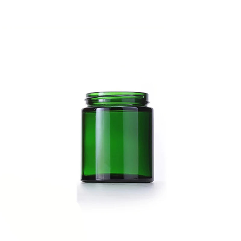 100ml Green Glass Candle Jars Empty Aromatherapy Candle Container With Lid