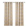 Amity Royal Blue Black Foil Printed Eyelet 100% Polyester Velvet Grommet Blackout Bronzing Curtain for Bedroom
