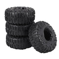 4PCS 122mm 1.9" Rubber Tire Wheel Tyre for 1/10 RC Crawler Car Traxxas TRX4 RC4WD D90 Axial SCX10 Pro Redcat MST