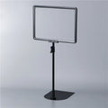 Soporte Para Cartel Con Marco Ajustable Metal Base Advertising Plastic Double Insert Board Display Frame With A4 Frame Clame