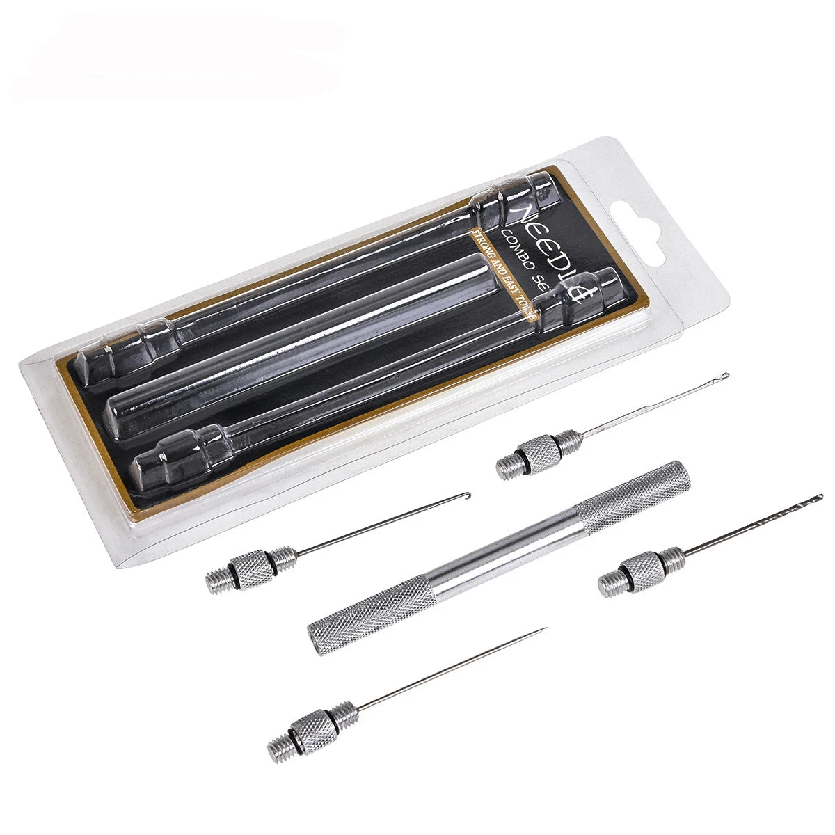 Carp Fishing Rigging Bait Needle 5 in 1 Kit Tool Set Carp Fish Drill Tackle Rigging Tool Bait Needle Kit