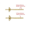 Classic Pearl Cup for DIY Accessories 14K Gold Filled Earring Post Findings