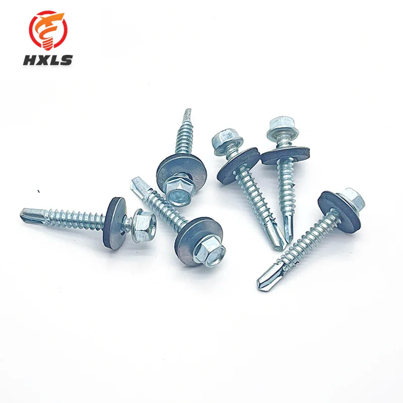 Made in China Din7504k Self-Drilling Hexagonal Head Screw Zinc Finish Self-Drilling Tek Screws