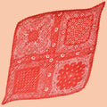 Factory Wholesale Pleated Scarves Women's 70cm Square Silk Scarf New Cashew Leopard Thin Pleated Headscarf Crepe square scarfs