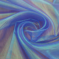 Hot Sale Laser Rainbow Neon Color Plain Flat Glass Yarn Shiny Polyester Organza Fabric for Worship Flags