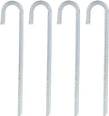 Galvanized Steel J-Hook Wall Anchor Inch System Ground Stakes Drop-In Metal Anchor for Landscape J-Hook Fixing