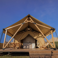 Nature Heavy Duty Canvas Safari Tents Glamping With Bathroom