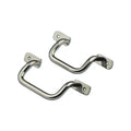 SK4-039 Stainless Steel Adjustable Round-Bar Cabinet Door Handle Industrial Iron Pull Handle for Office and Hospital Windows