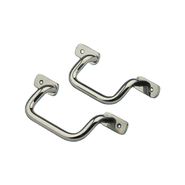 SK4-039 Stainless Steel Adjustable Round-Bar Cabinet Door Handle Industrial Iron Pull Handle for Office and Hospital Windows