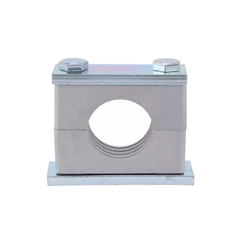 Aluminum Alloy Pipe Clamps Rubber Stainless Steel Welded Base Plates for Oil Gas Water Lineshydraulic Lines Tube Clamp
