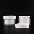 Manufacturer Customized 80/100/120ml White PET Plastic Cream Jars for Skin Care Eye Cream Packaging Customizable Cosmetic Jar