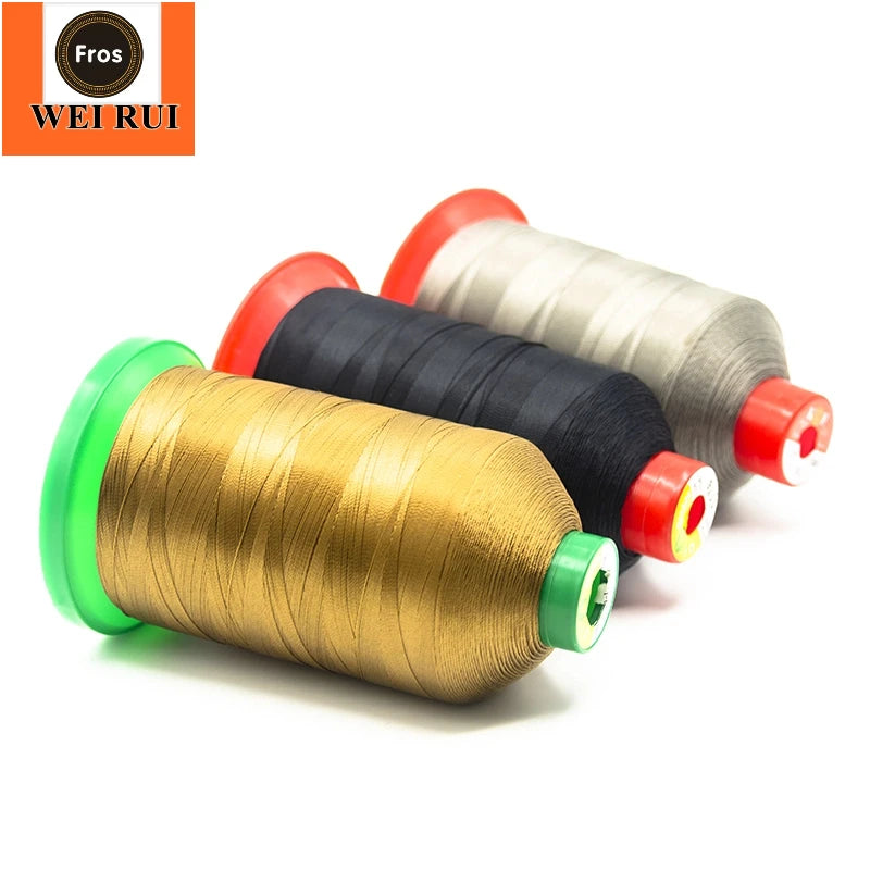 Heavy Duty Thread Size T70 #69 210D/3 High Strength Polyester Sewing Thread for Weaves Upholstery Drapery Beading Purses Leather
