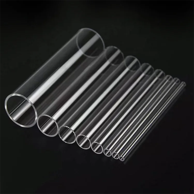 JR Glass Heat Resistant 3.3 Clear and Color Borosilicate Glass Tubing 60 mm OD Customized Glass Tube