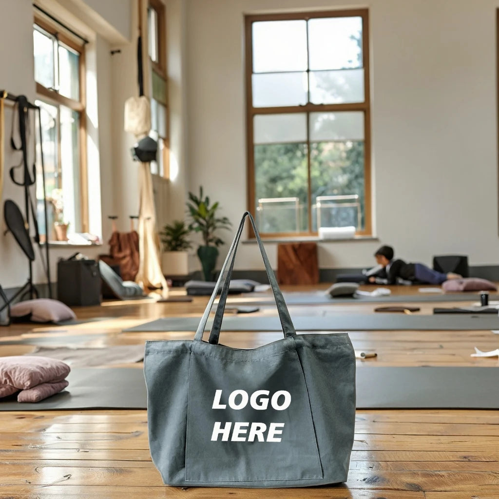 Yoga Mat Bag for Women Canvas Bag with Yoga Mat Carrier Yoga Mat Bags for Workout Pilates Travel Beach and Gym