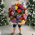 H-550 Wedding Decorations Supplies Customized Wedding Decoration Table Centerpieces Artificial Pink Flower Ball