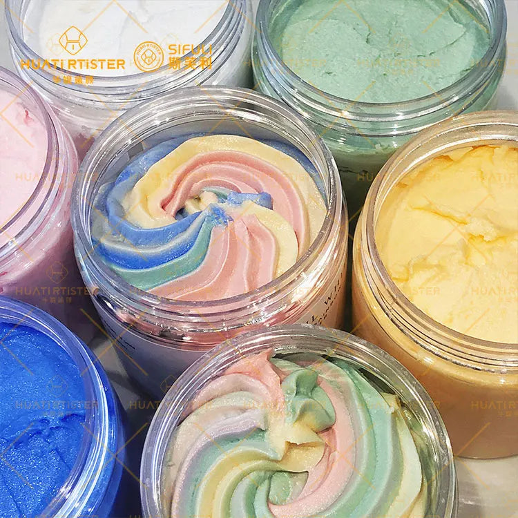 RubioAroma Herbal Moisturizer Nourishing/Remove Dead Skin Morocco Lotion Vegan Organic Rainbow Whipped Body Butter Wholesale