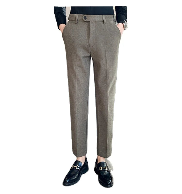 Men's Casual Pants 100% Polyester Windproof Waterproof Breathable Quick Dry Zipper Fly Midweight Spring Fashion