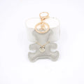 2025 Designer Bear Keychain Cute Trendy Leather Keyring for Women Luxury Bag Pendant and Charm