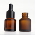 Wholesale Frosted Amber Medicinal Glass Dropper Essential Oil Bottle 15ml 30ml 60ml Skin Care Serum Bottle