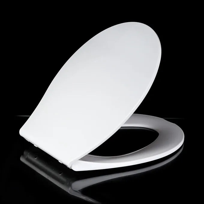Plastic Round Shape Toilet Seat Cover with Soft Close Hinges Quick Release WC Lid Cover