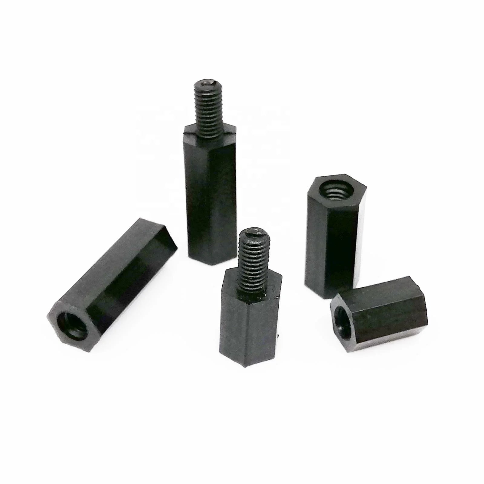 M2 M2.5 M3 M4 Metric Black Plastic Nylon Insulated Hex Standoff Kit Machine Screws CLASS 4 Assortment