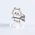 CNAWO Custom Clear Acrylic Digital Photo Keychain with UV Printing Anime Cartoon Design Customizable Color & Logo