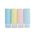 90ml Square Silicone Travel Bottle - TSA Approved Leak-Proof Refillable Toiletry Container for Cosmetics
