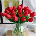 Artificial Tulips Flowers Real Touch Tulips for Wedding Bouquets Arrangement Valentine's Day Party Decor