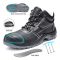 JIANKUN SBP Cheap Non-Slip Waterproof Embossed Cow Leather Safety Shoes PU Outsole Iron Toe Outdoor Construction Summer Winter