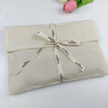 Hot Selling Custom Ribbon Cotton Canvas Envelope Bag Recyclable Organic Book Dust Bag for Candle and Craft Use