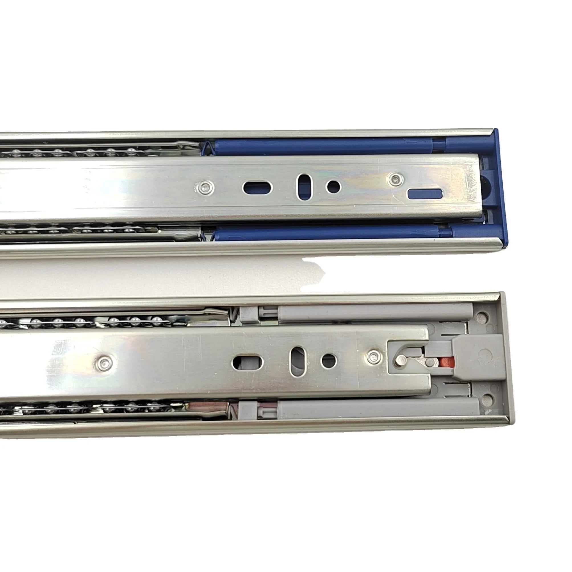 Custom Cheap Metal Drawer Guide Kitchen Push Open Cabinet Slides Telescopic Soft Closing Ball Bearing Drawer Slides Rail