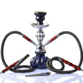 2022 Top Sale Double Hose Hookah Shisha Ceramic Bowl Tongs Complete Traditional Home Hookah Set