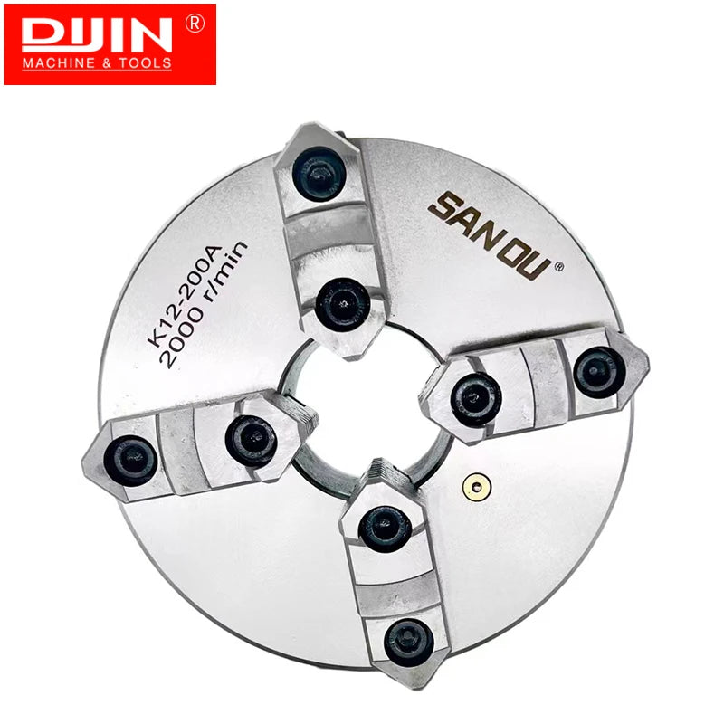 200mm Lathe Chuck SANOU Brand 4 Jaw Self-centering Chuck K12-200A With Reversible Jaw Manual Type Scroll Chuck