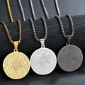 Lucky Solomon Talisman Hexagram Pendant Necklace for Amulet Magic Jewelry Gold Stainless Steel Round Rune Star Necklace